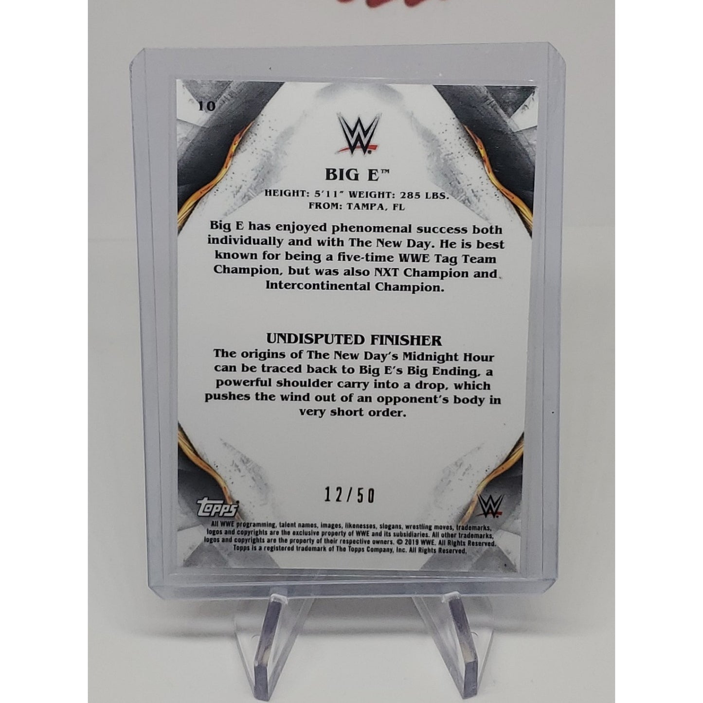 2019 Topps WWE Undisputed - Big E #10 Green /50