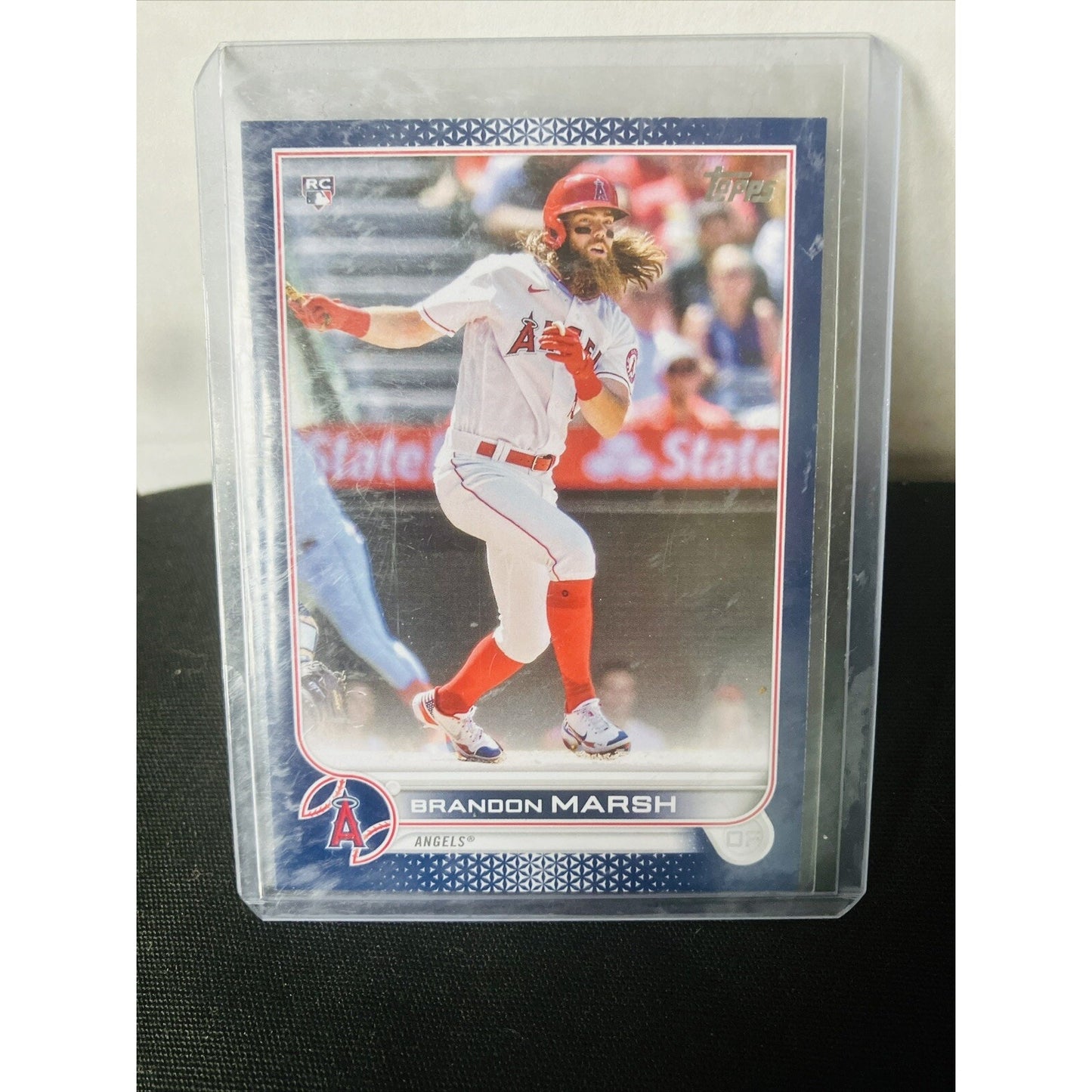 2022 Topps Series 1 - Blue Boader #243 Brandon Marsh RC ANGELS Pack Fresh New