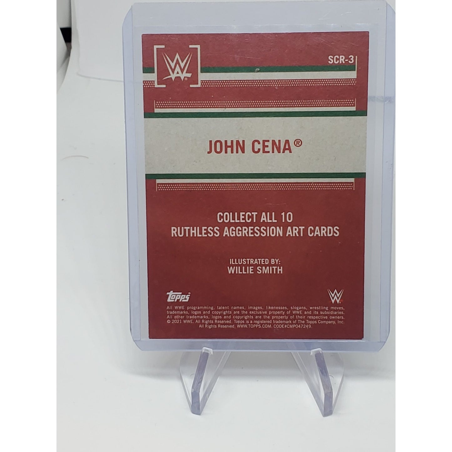 2021 Topps WWE John Cena Ruthless Agression Art Card #SCR-3