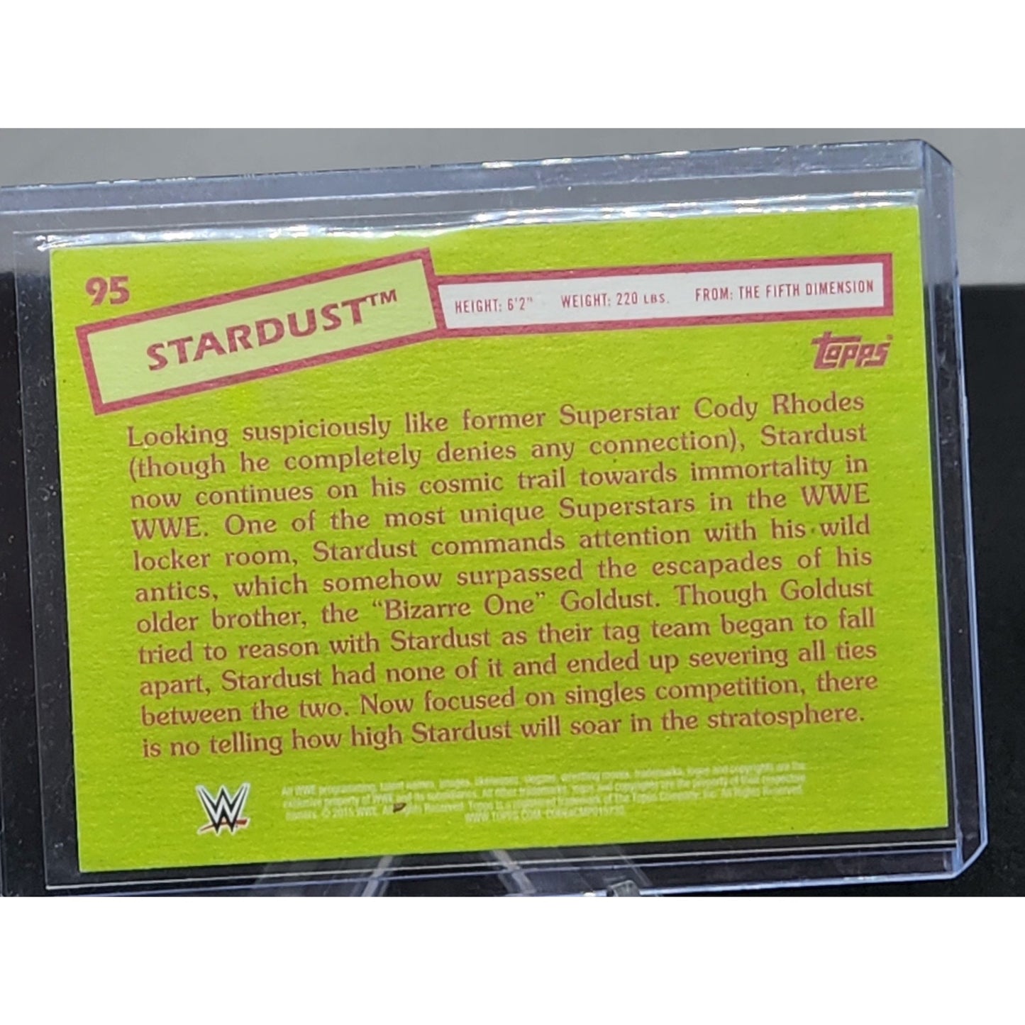 2015 Topps Heritage WWE Wrestling #95 Stardust