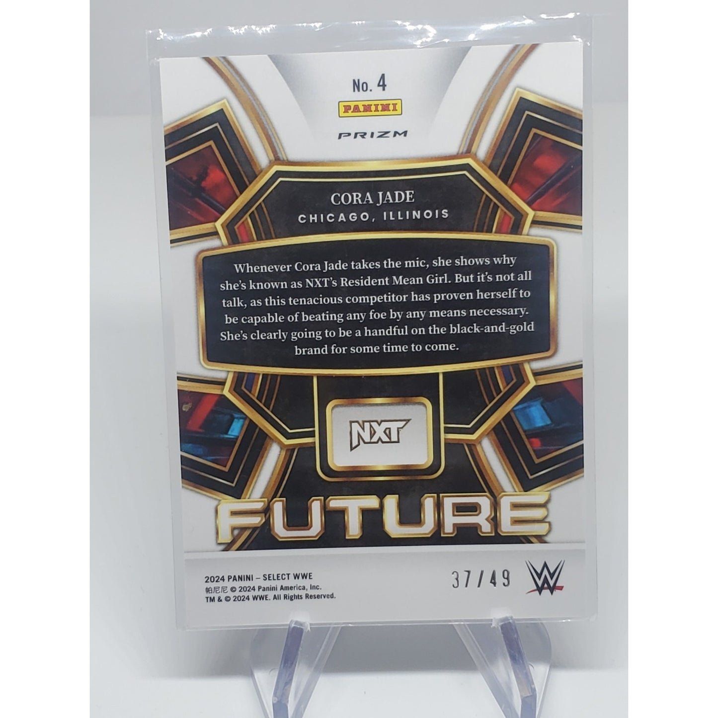 2024 Panini WWE Select Future #4 Cora Jade Blue Prizm /49