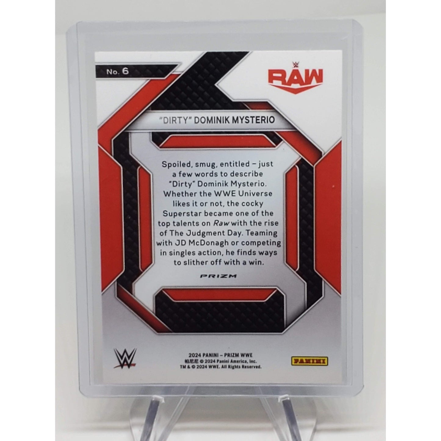 2024 Panini Prizm WWE - Emergent Dominik Mysterio #6 Under Card Prizm