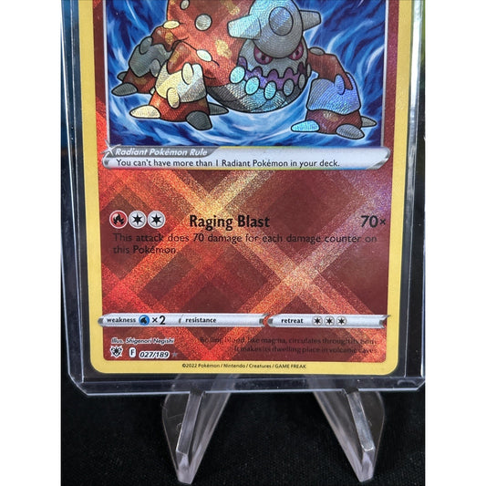 Pokémon TCG Radiant Heatran Astral Radiance 027/189 Holo Radiant Rare - Pack New