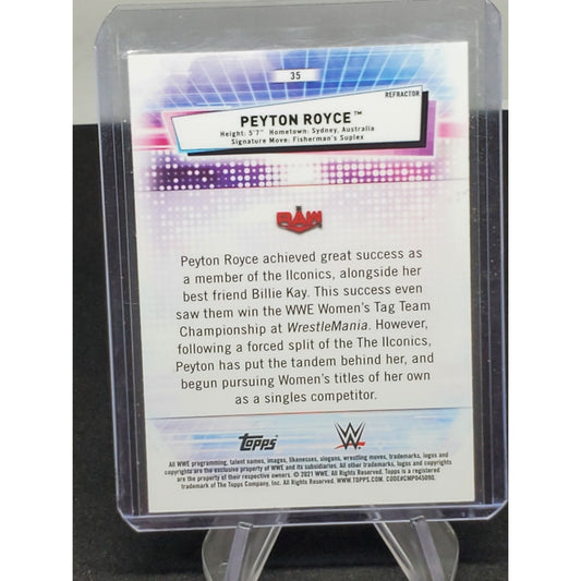 2021 Peyton Royce Topps Chrome WWE Refractor Parallel