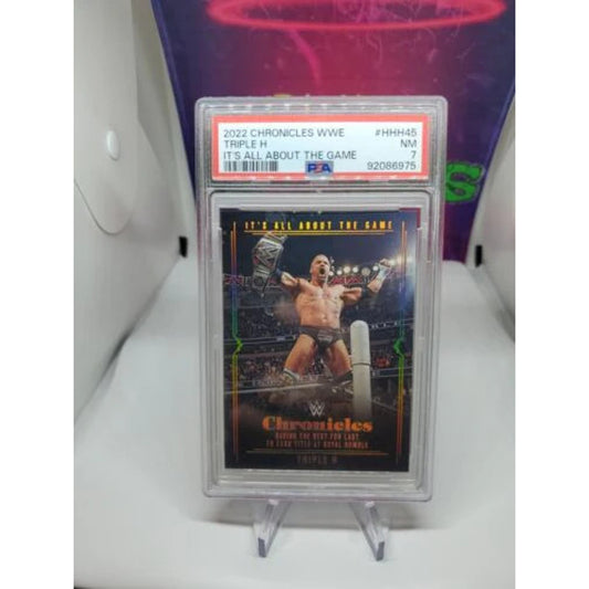 2022 Panini Chronicles WWE It's All About The Game Triple H #HHH-45 PSA 7 P