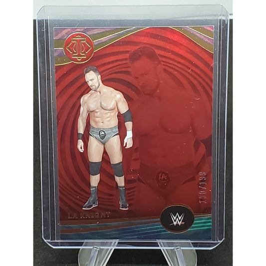 2023 CHRONICLES WWE ILLUSIONS LA KNIGHT 180/199 RED FOIL SP