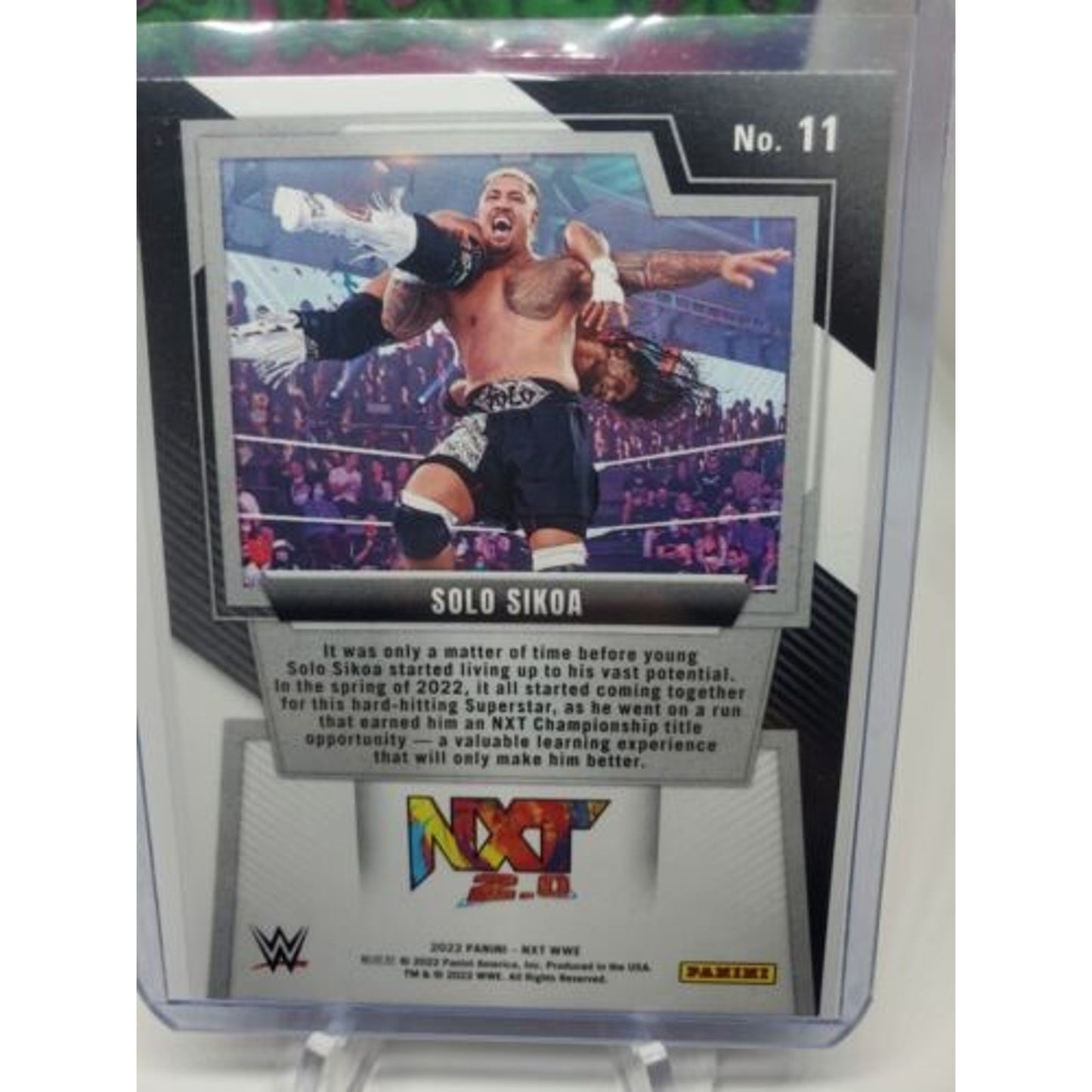 2022 Panini NXT 2.0 WWE #11 Solo Sikoa Purple #/99