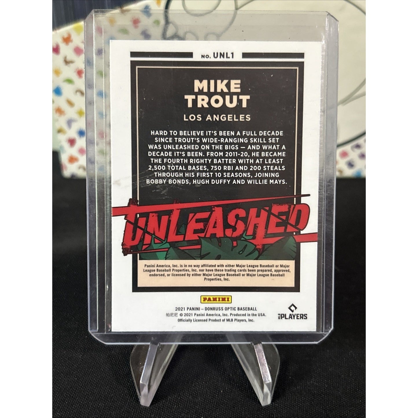 Mike Trout 2021 Donruss Optic Unleashed Silver Prizm #UNL1 - Pack Fresh New