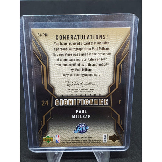 2007-08 SP Game Used - Significance Autographs Paul Millsap #SI-PM (AU)