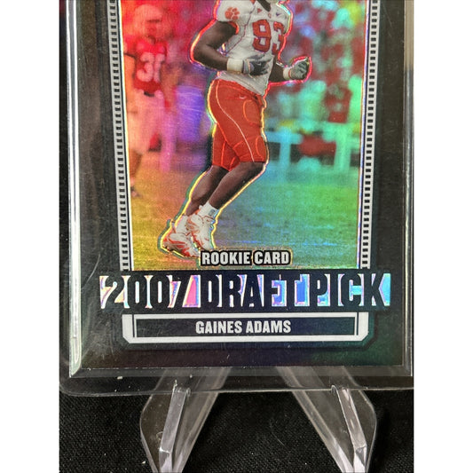 2007 Topps Draft Picks and Prospects (DPP) Chrome Black Gaines Adams Rookie RC