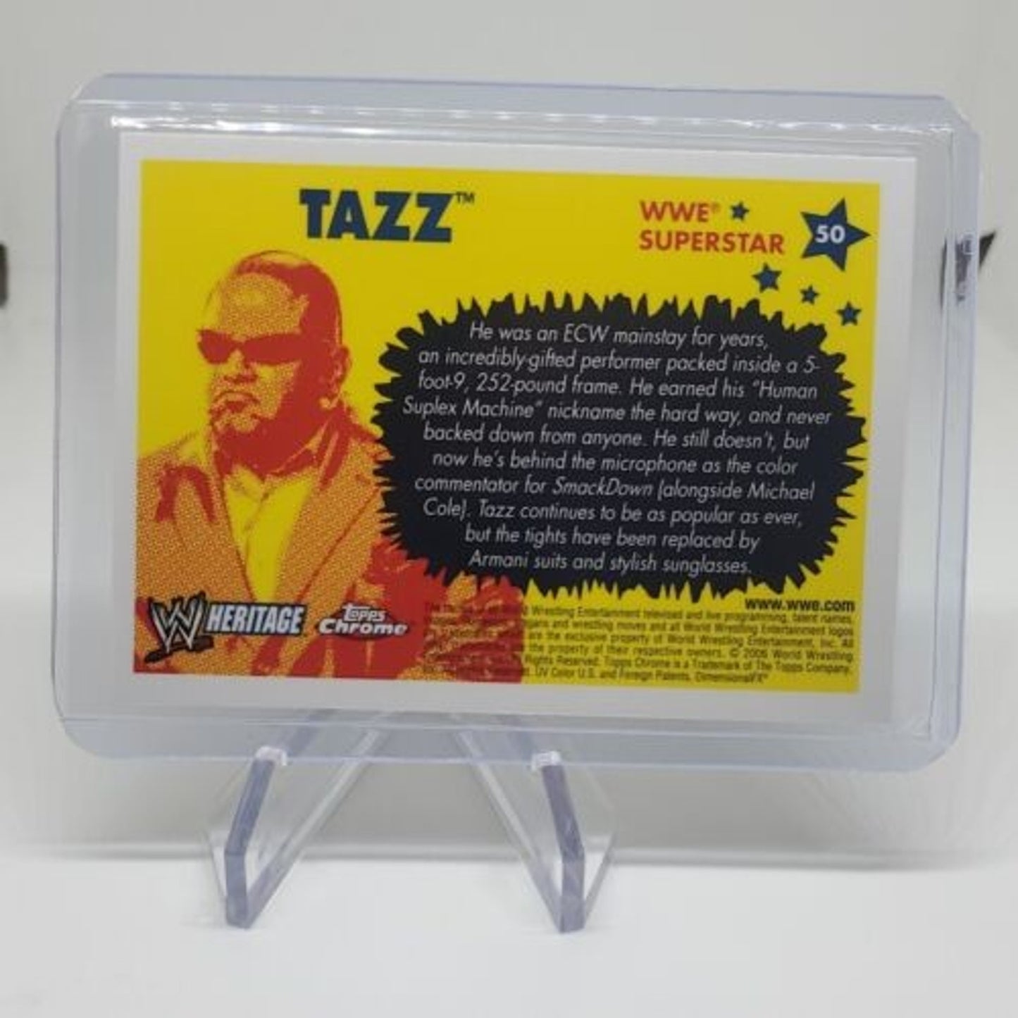 WWE Wrestling 2006 Topps Heritage Chrome g #50 Tazz
