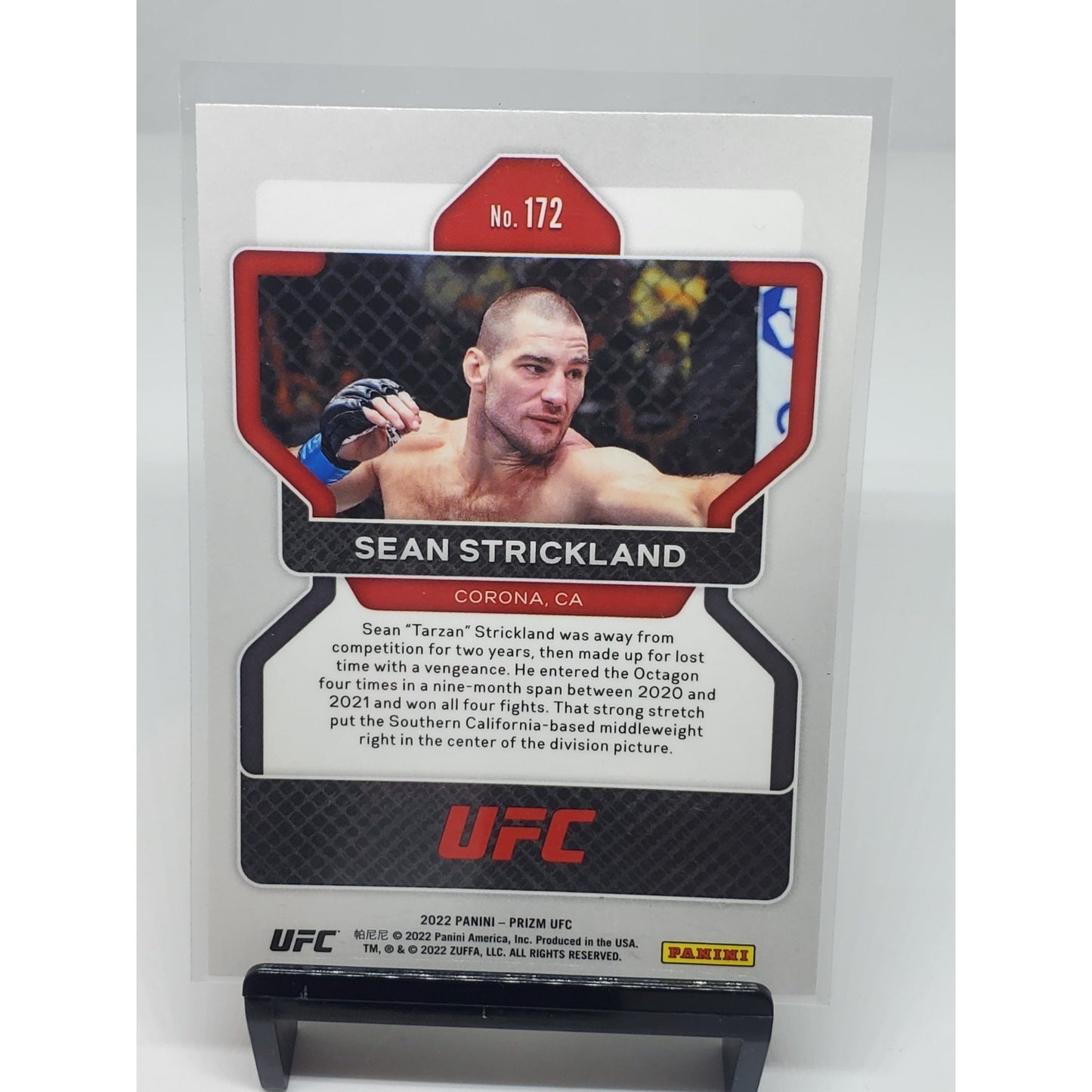 2022 Panini Prizm UFC - Sean Strickland #172 (RC)