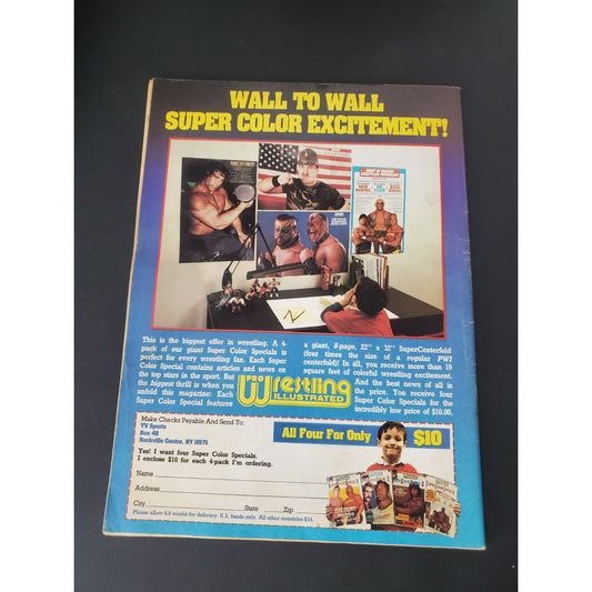 Vintage Wrestling Magazine - Victory Sports Series - The Wrestler- November 1986