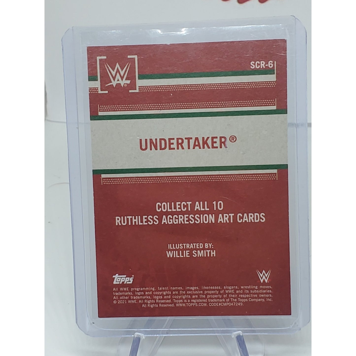 2021 Topps WWE Ruthless Aggression The Undertaker Art Card SCR-6