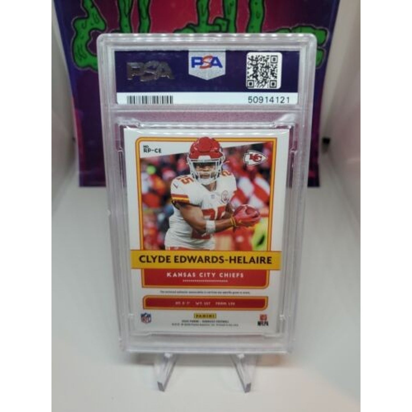 2020 Panini Donruss - Rookie Phenoms Jerseys #RPCE Clyde Edwards-Helaire PSA 10