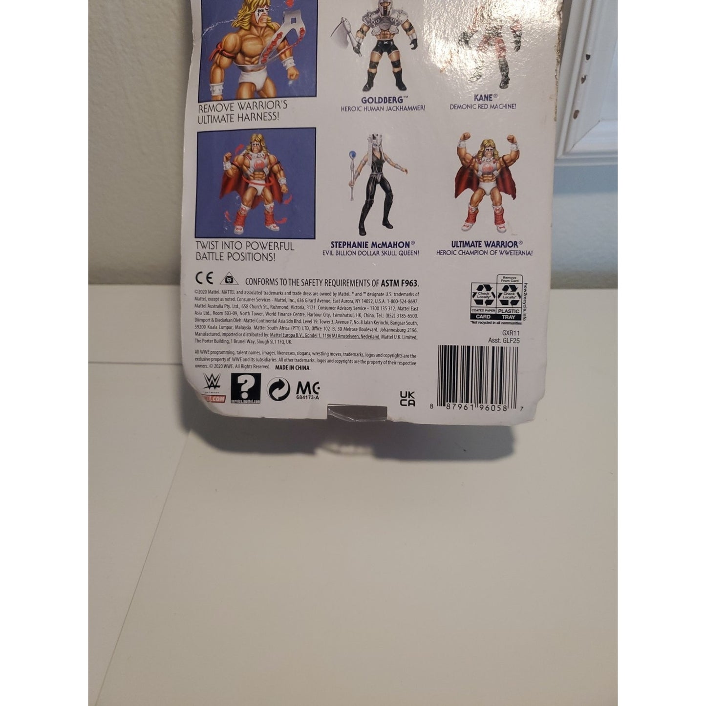 Masters of the WWE Universe Ultimate Warrior Action Figure Mattel MOTU New!