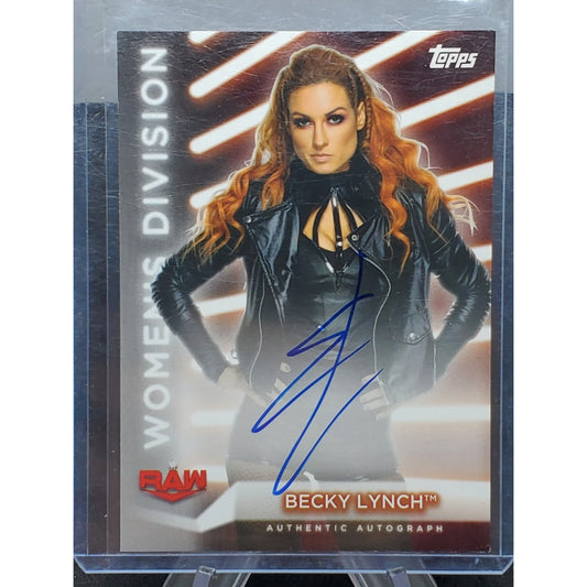 2021 Topps WWE Womens Division Becky Lynch Autograph #'d /199
