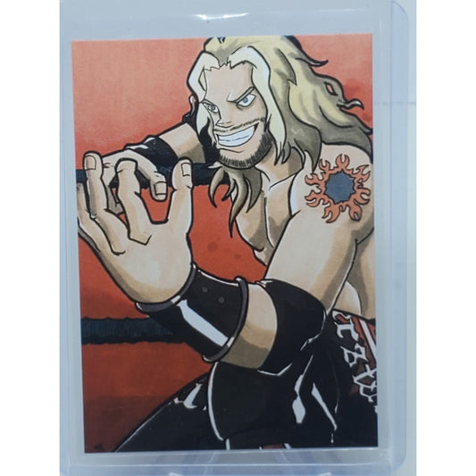 2021 Topps Heritage WWE SP # SCR-2 Edge Ruthless Aggression Art Card Ships Free
