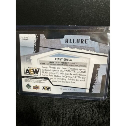 Orange Slice Die-Cut Allure AEW Kenny Omega #122 Horizontal 2022 UD SSP New Cond