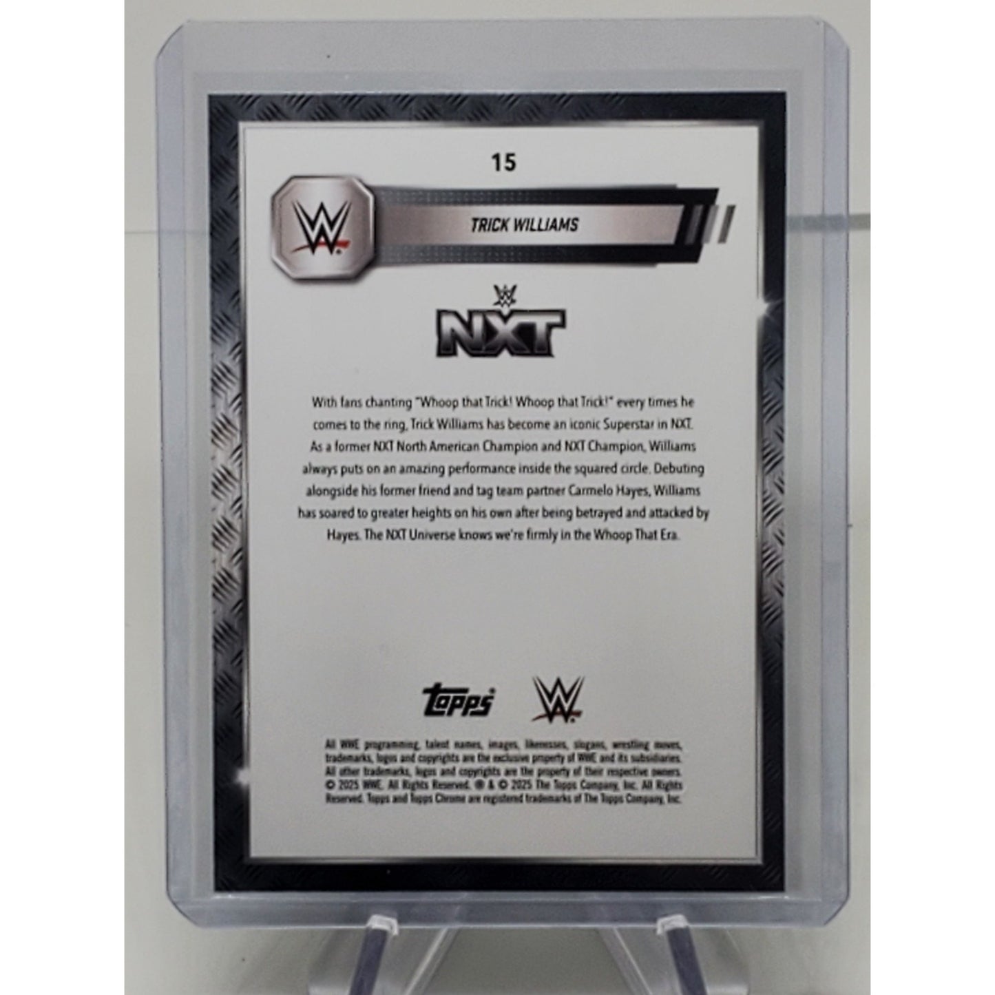 Trick Williams Green 67/75 2025 TOPPS CHROME WWE #15