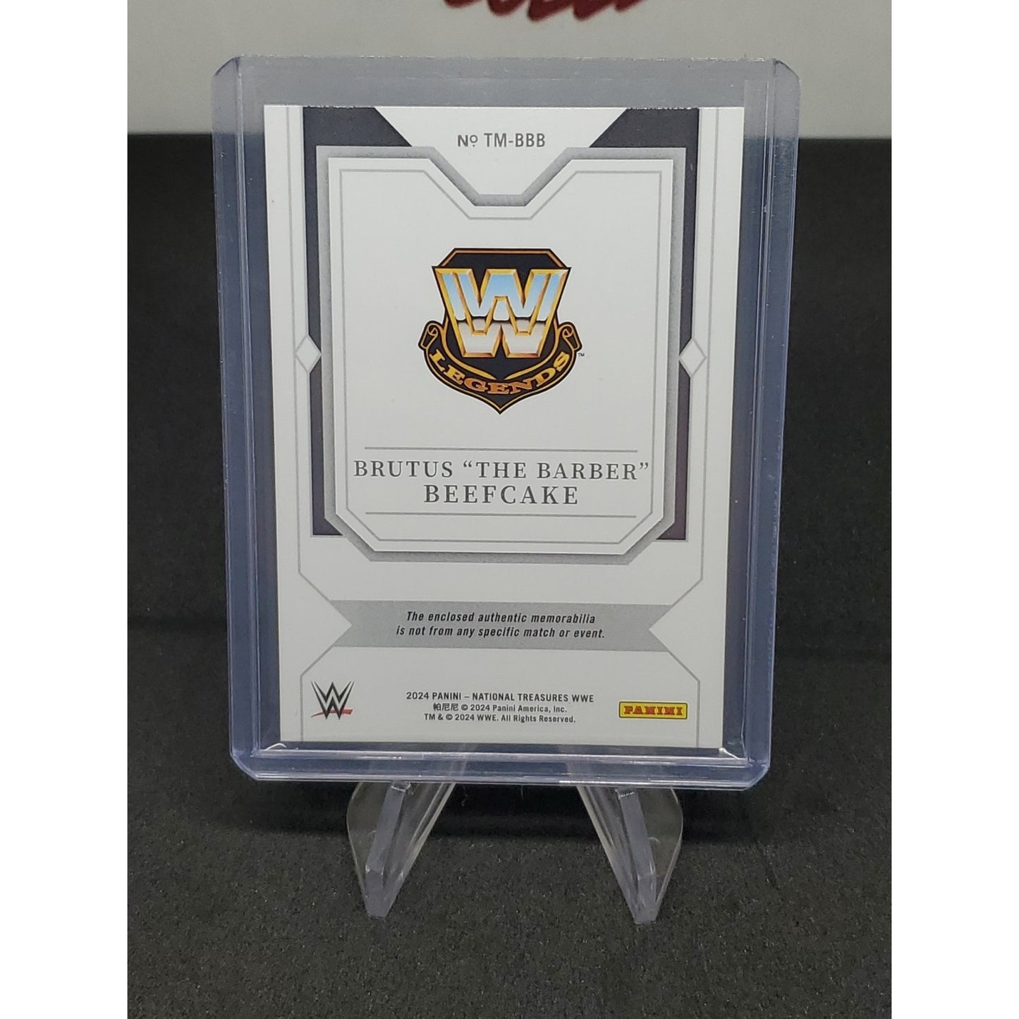 2024 Panini National Treasures WWE - Timeline Materials Brutus "The Barber"...