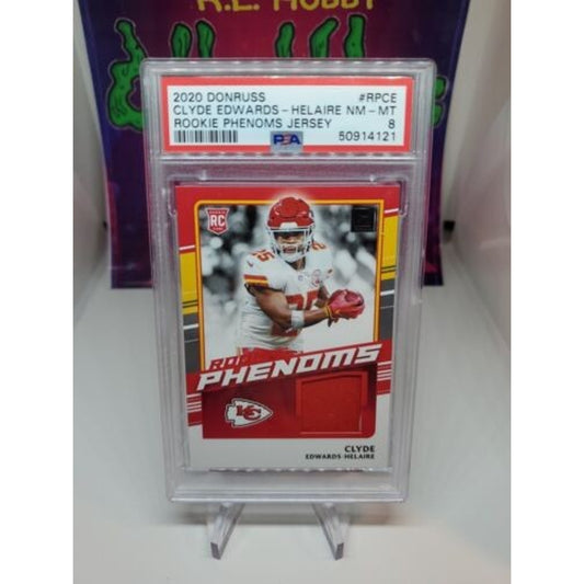 2020 Panini Donruss - Rookie Phenoms Jerseys #RPCE Clyde Edwards-Helaire PSA 10