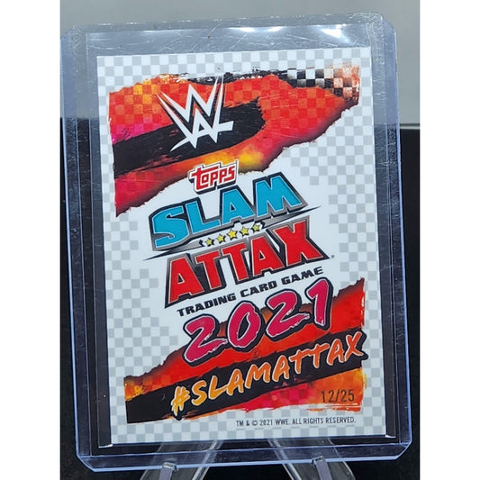 2021 Topps WWE Slam Attax Erik Orange Refractor #d 12/25