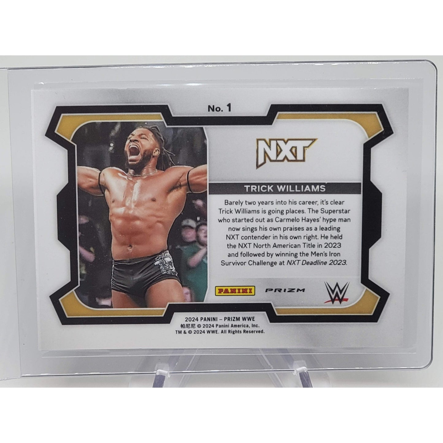 2024 Panini Prizm WWE - Trick Williams #1 Silver Prizm