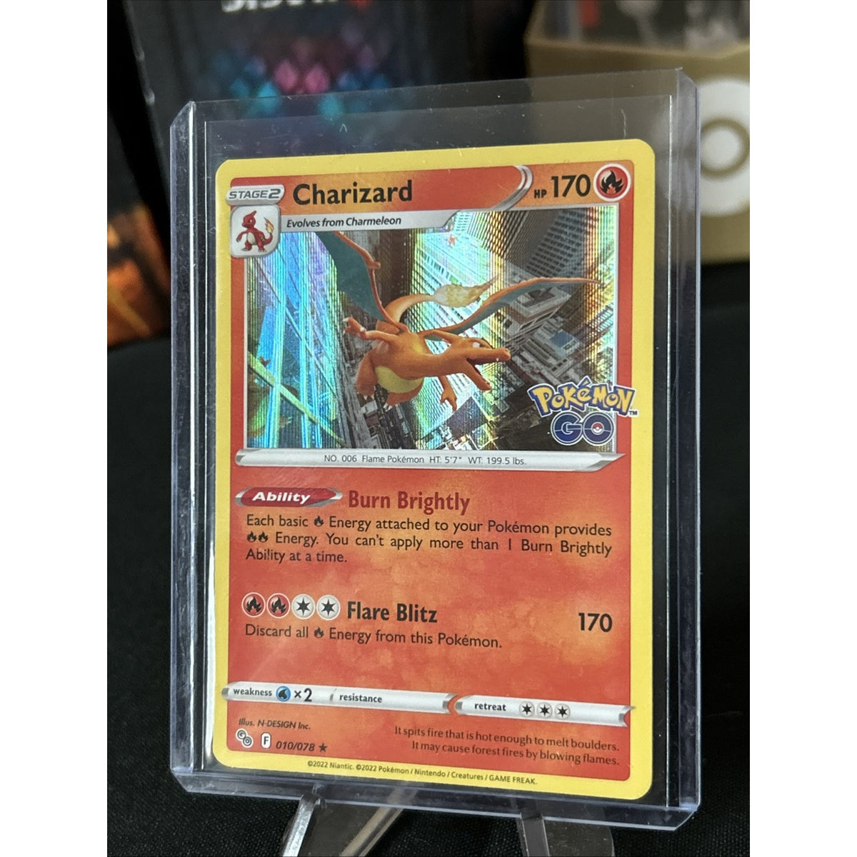 Charizard 010/078 Pokémon GO Holo / Pack Fresh New