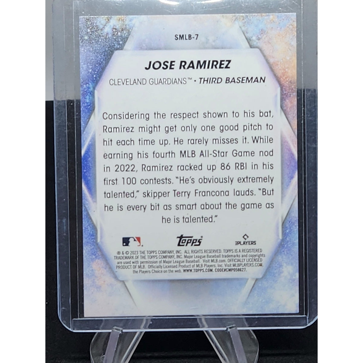 2023 Topps Stars of MLB #SMLB-7 Jose Ramirez Guardians