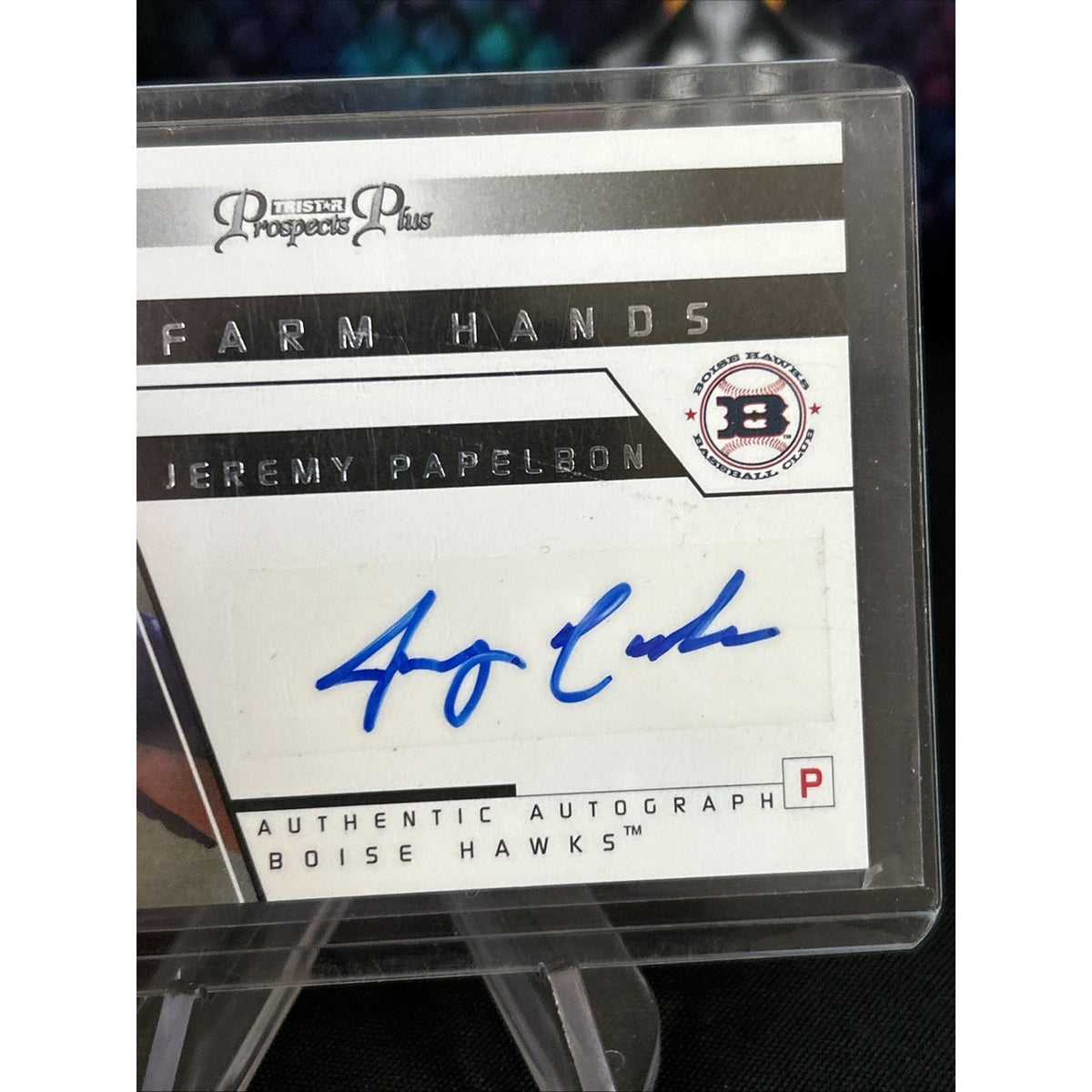 A130,580 - 2006 TRISTAR Prospects Plus Farm Hands Autograph #35 Jeremy Papelbon