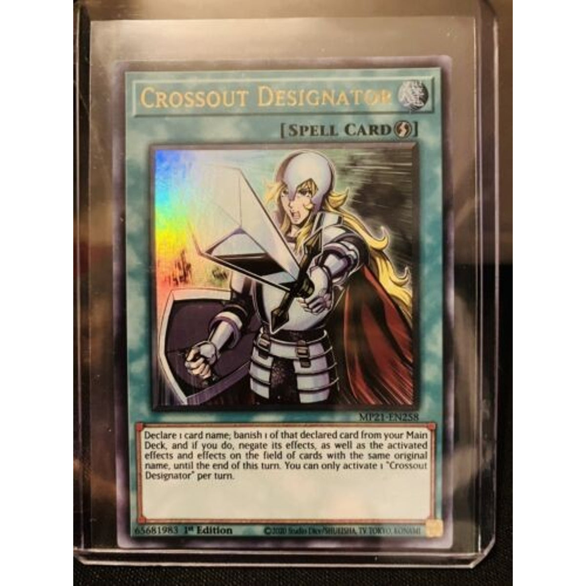 Yu-Gi-Oh! TCG Crossout Designator 2021 Tin of Ancient Battles MP21-EN258 1st Ed