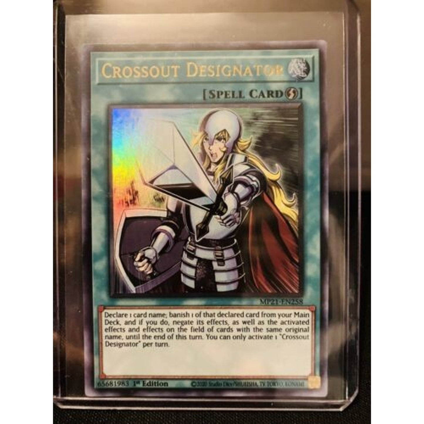 Yu-Gi-Oh! TCG Crossout Designator 2021 Tin of Ancient Battles MP21-EN258 1st Ed