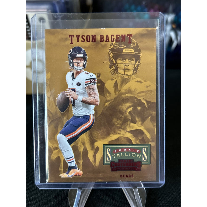 2023 Panini Contenders Tyson Bagent Rookie Stallone Red Foil 9