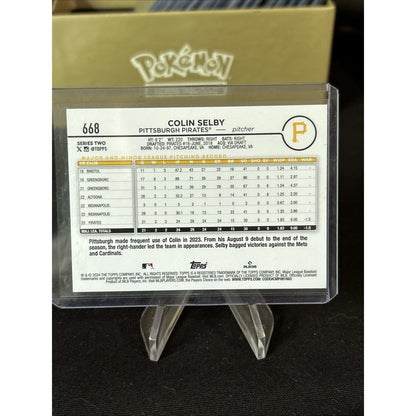 2024 Topps #668 Colin Selby Rookie Summer Holiday Foil SSP - Pack Fresh New
