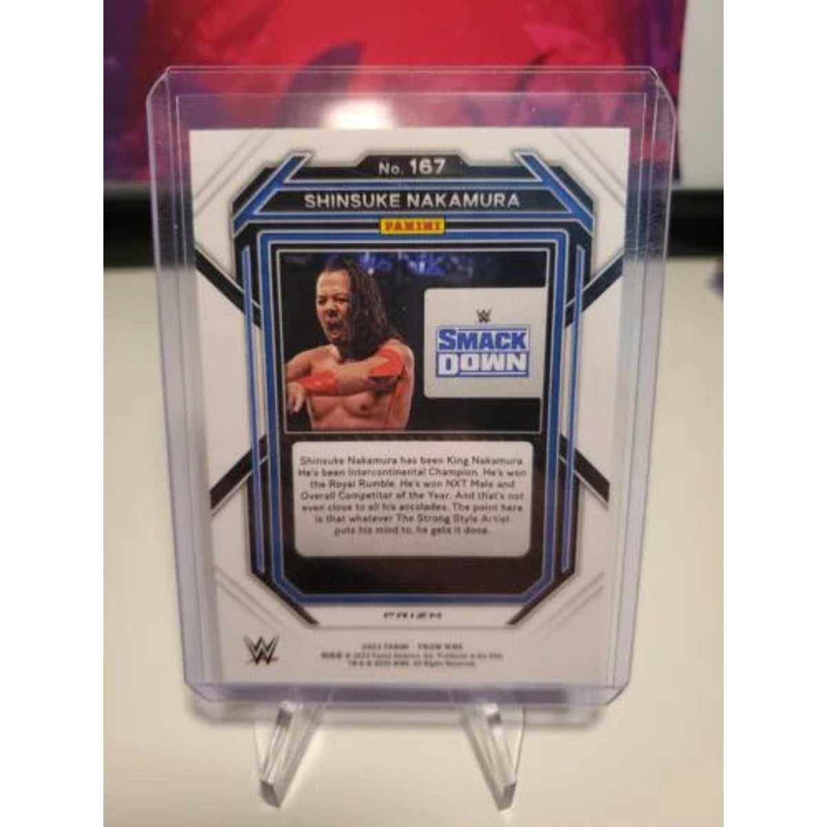 2023 Panini Prizm Cracked Ice Silver #167 Shinsuke Nakamura Smackdown Ships Free