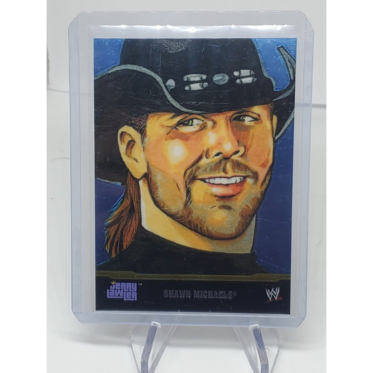 Shawn Michaels Champion Portraits By Jerry Lawler 2014 Topps Chrome WWE Card # 5
