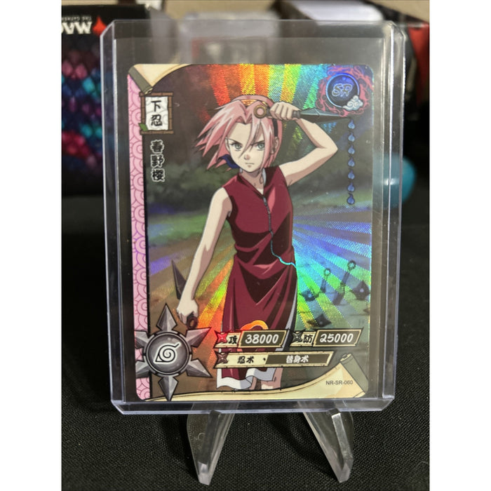 Sakura Haruno - Naruto Kayou Card TCG NR-SR-060 Super Rare Holo Tc2 / Pack Fresh
