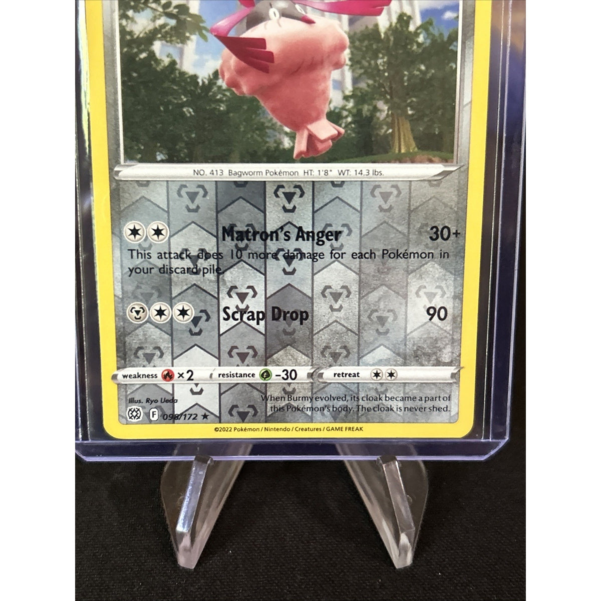 Wormadam - Reverse Holo - 98/172 Brilliant Stars - Pack Fresh New - Sleeved