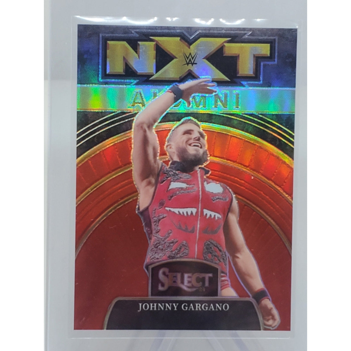 2024 PANINI SELECT WWE JOHNNY GARGANO #15 /99 NXT ALUMNI RED PRIZM SP