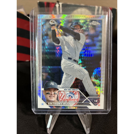 2023 Topps Chrome - Anthony Rizzo #191 X-fractor / NY Yankees / Pack Fresh New