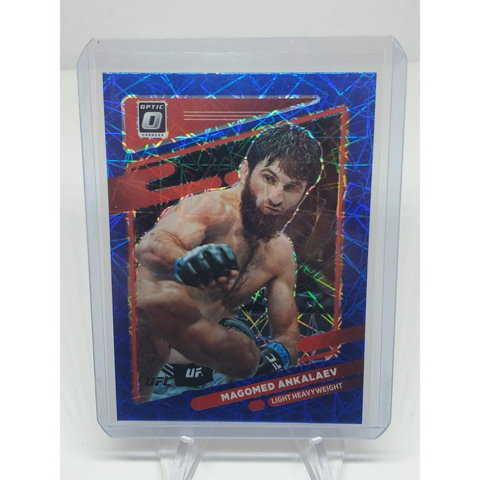 2022 Panini Donruss Optic UFC - Magomed Ankalaev #10 Blue Velocity Prizm
