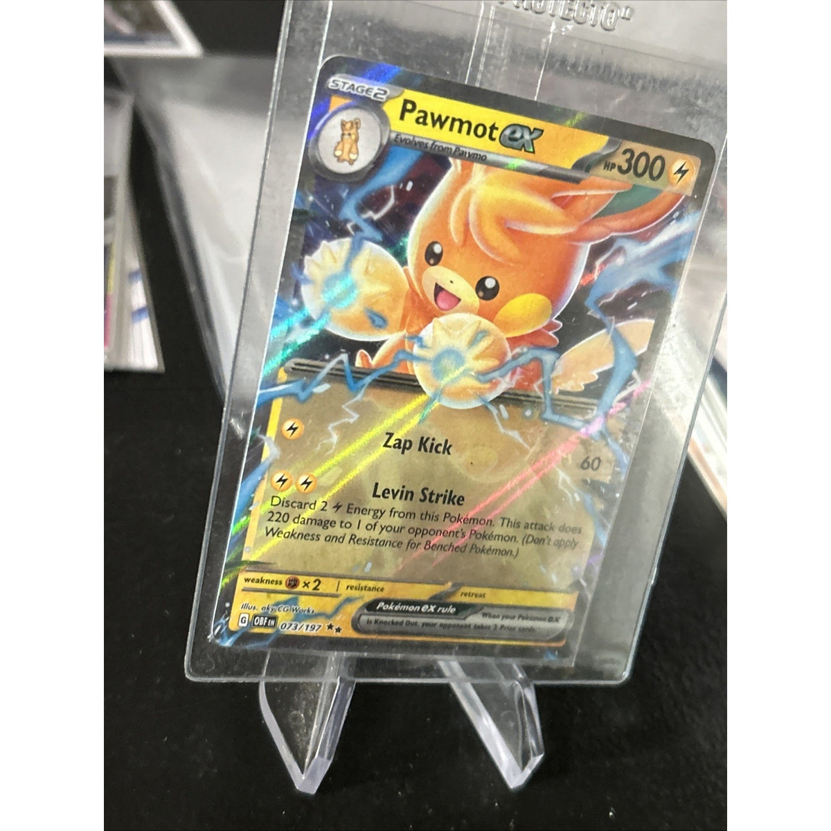 Pawmot EX 073/197 Pokemon Obsidian Flames Double Rare Holo SEALED MINT-NM