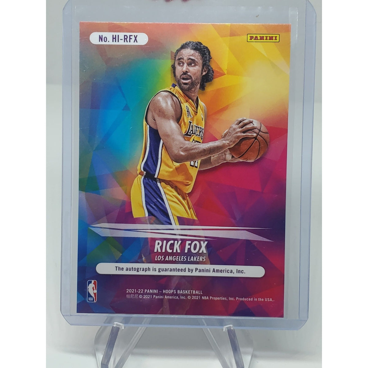 2021-22 Panini NBA Hoops - Hoops Ink Rick Fox #HI-RFX (AU)