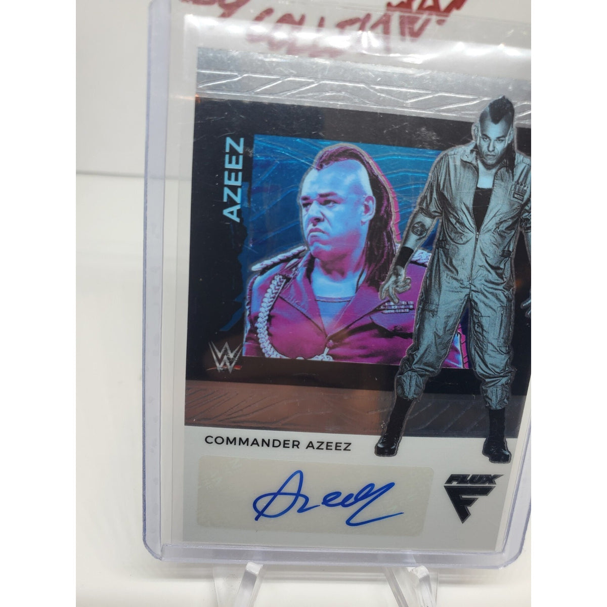 2022 Panini Chronicles WWE - Flux Auto #FX-CAZ Commander Azeez (AU, RC)