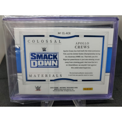 2024 Panini National Treasures WWE - Colossal Materials Apollo Crews #CL-ACR /99