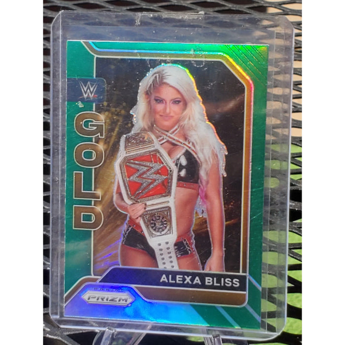 2022 Panini Prizm WWE Alexa Bliss Gold Green #6