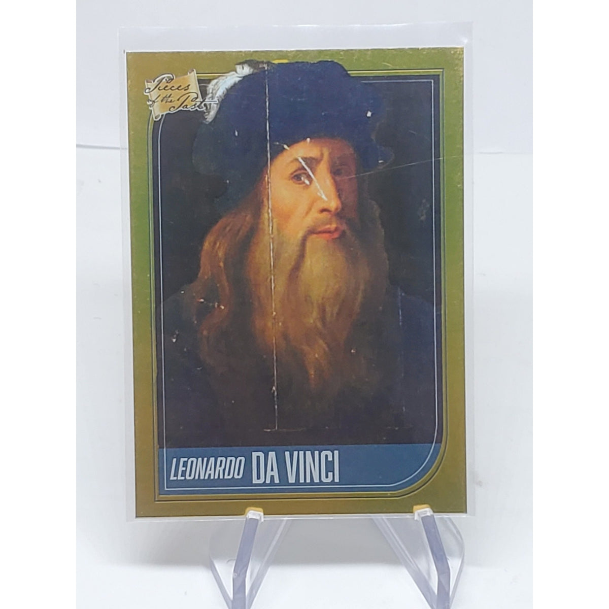 2021 Pieces Of The Past Gold #61 Leonardo Da Vinci 5a