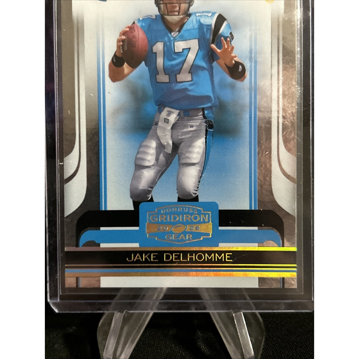 2006 Donruss Gridiron Gear #15 Jake Delhomme Gold Holofoil X's #/100