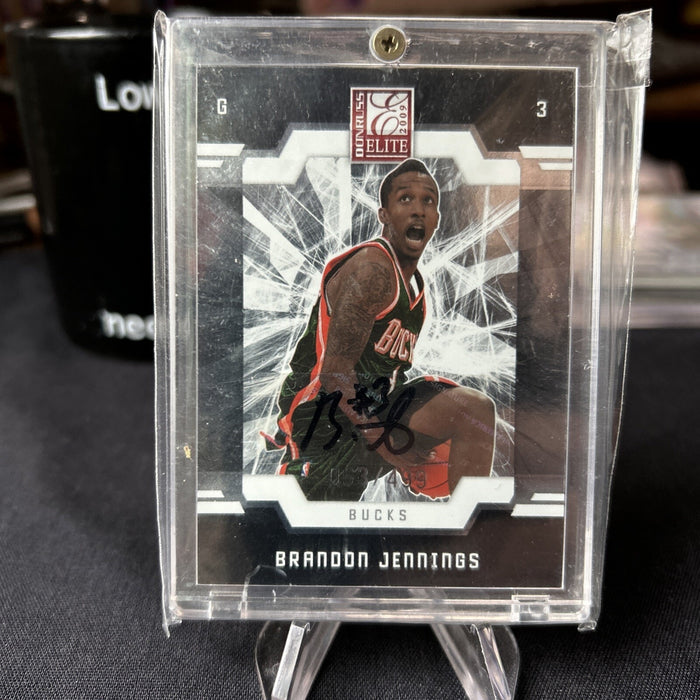 2009-10 Donruss Elite /499 Brandon Jennings #169 Rookie Auto